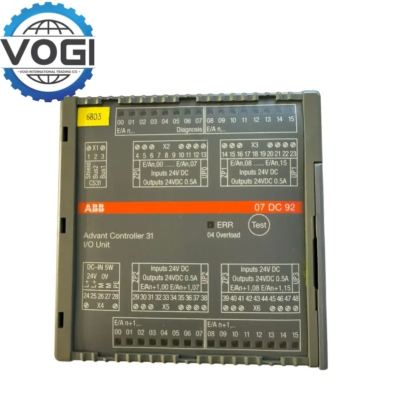ABB 07DC92 GJR5252200R0101 Digit Input/Output module
