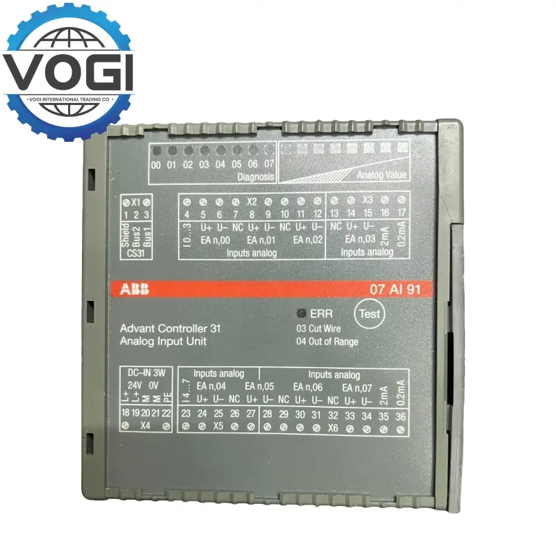 ABB 07AI91 GJR5251600R0202 AC31 Analog I/O module